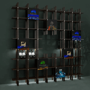 Cave - 244x244x32 (LED et 7x Porte) (Ouverture Centrale)